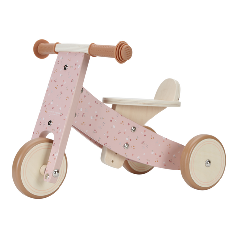 Triciclo in legno Rosa FSC Little Dutch