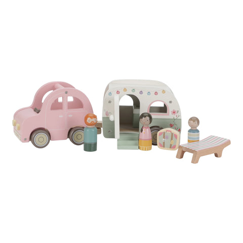 Macchina con caravan e personaggi Little Dutch