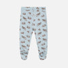 Hust&Claire  - Pantalone con piedi LANI fantasia camion vintage