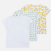Hust&Claire - Pack 3 T-shirt manica corta a fantasia tg. 74cm (6-9m)